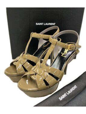 Saint Laurent Paris T-Strap Sandals High Heels